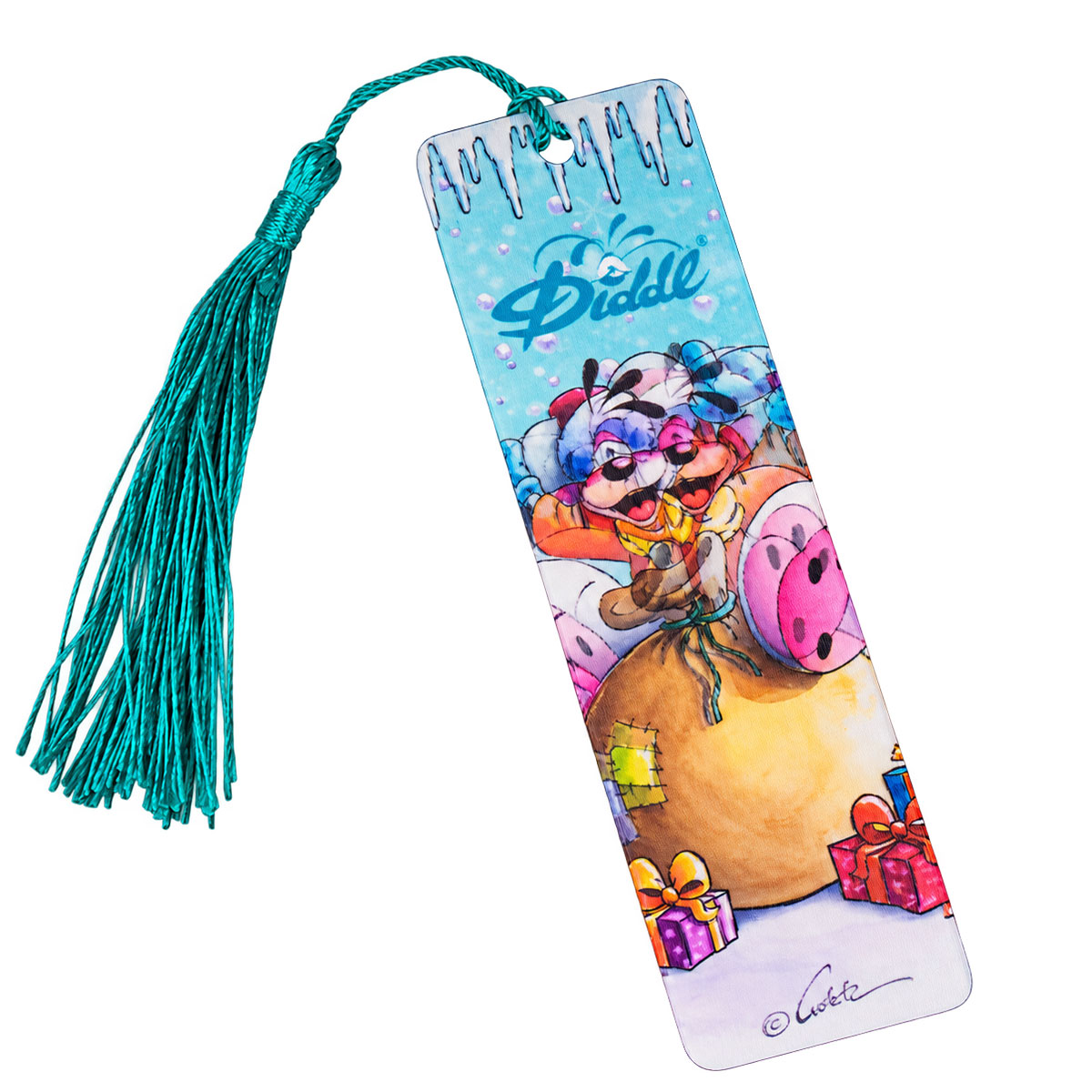 Marque-page 3D Diddl � pompon � 1 unit�, couleur al�atoire