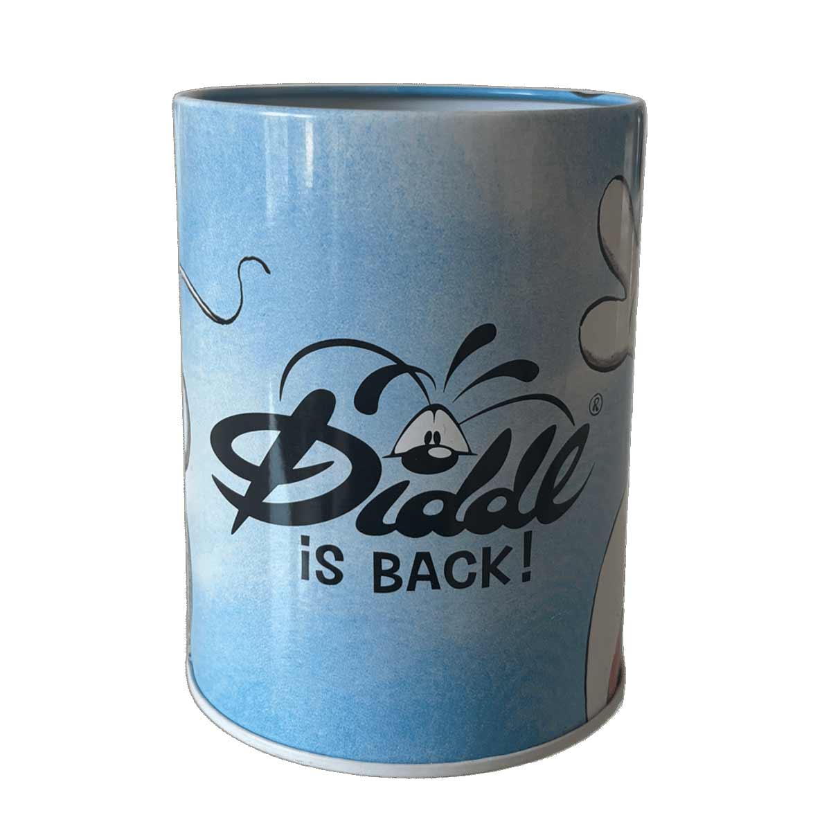 Pot � crayons Diddl en m�tal color� � Hauteur 10 cm