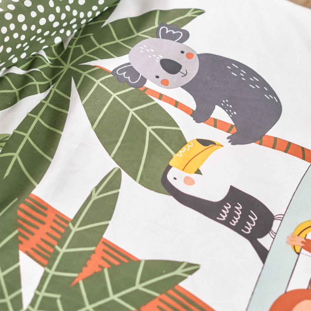 Parure de lit enfant Happy Jungle  140 x 200 cm