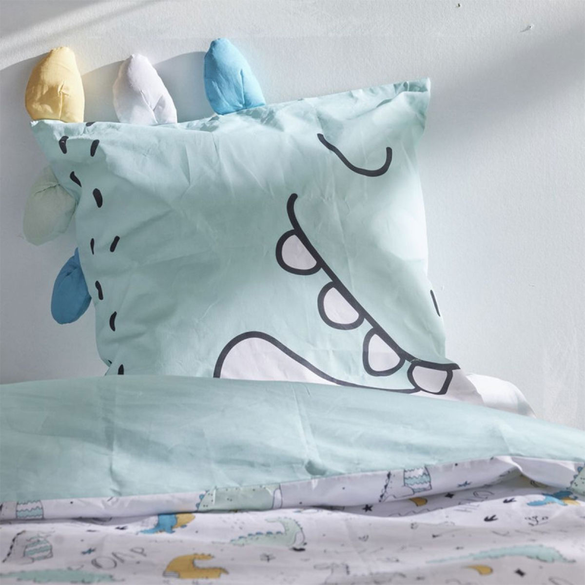 Parure de lit enfant Funny Dinosaure  140 x 200 cm
