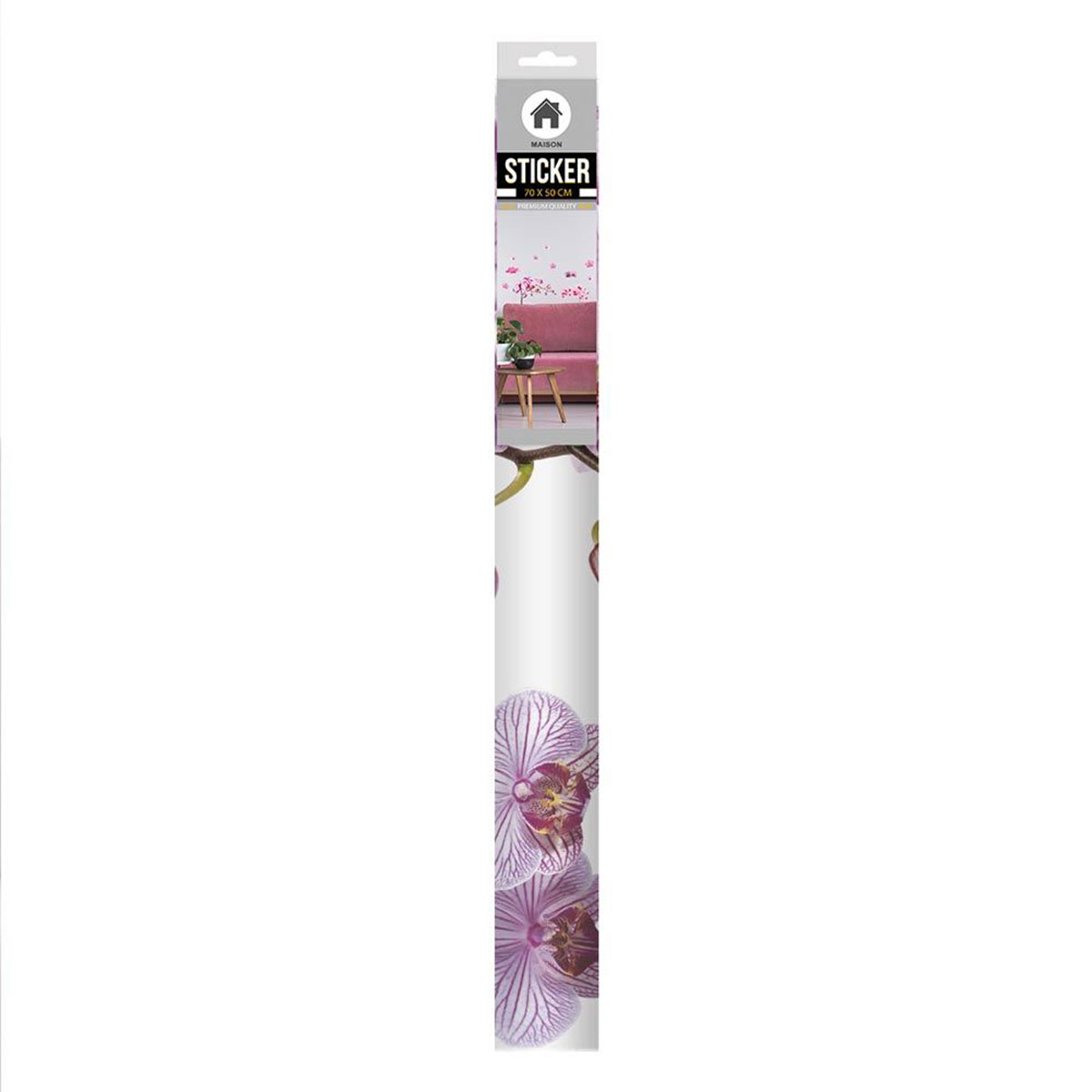 Sticker d�coratif orchid�es
