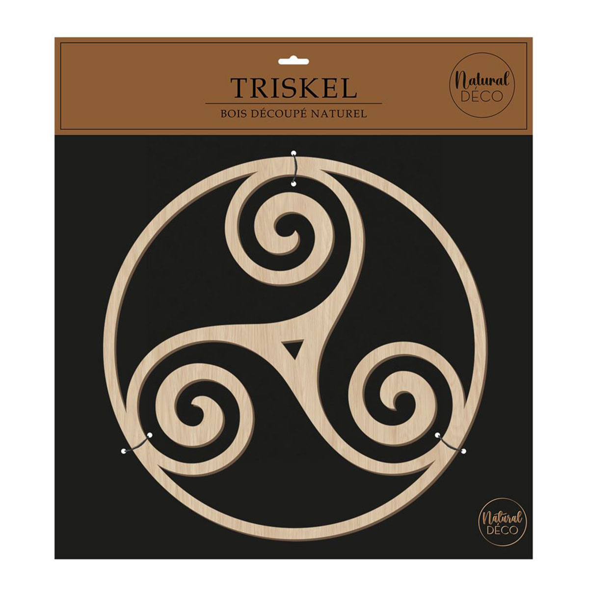 D�coration murale Triskel en bois 40 cm