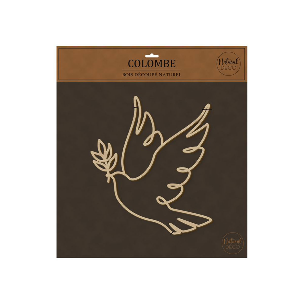 D�coration murale Colombe de la Paix en bois 40 cm