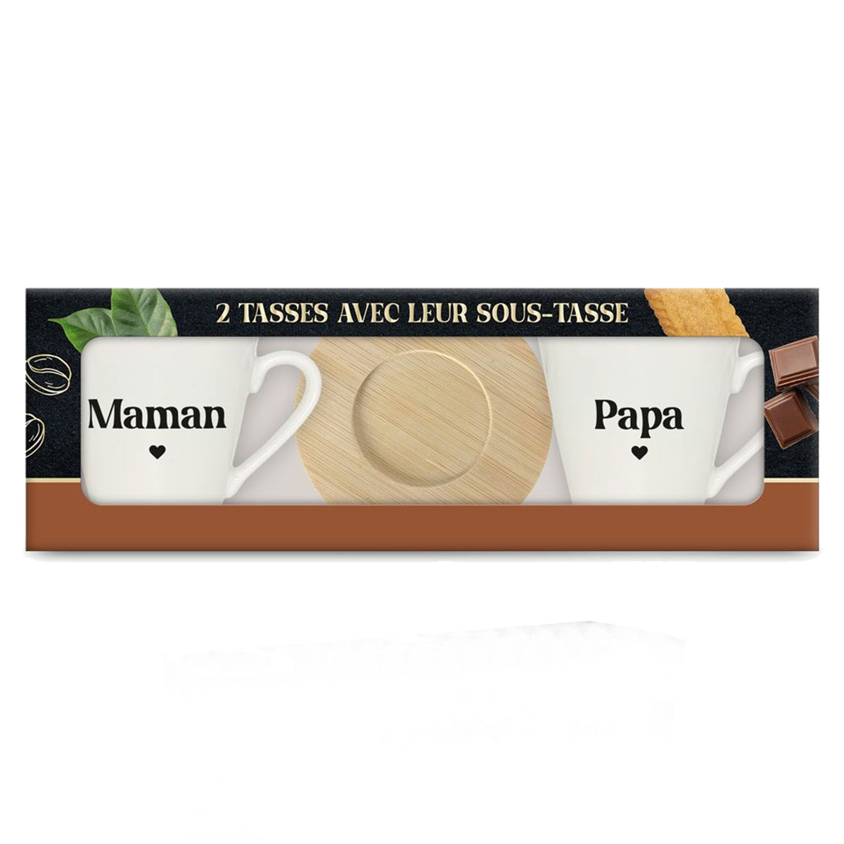 Coffret 2 Tasses  Caf Papa Maman