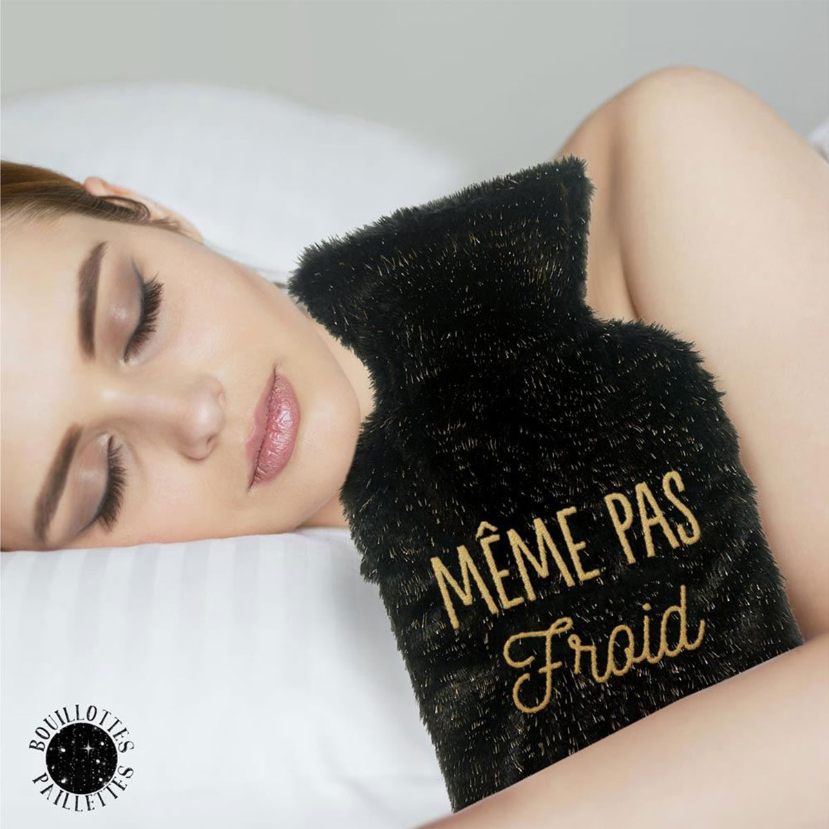 Bouillotte traditionnelle en fourrure  Mme pas froid
