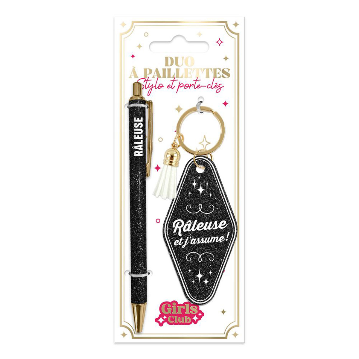 Set cadeau R�leuse et j'assume ! stylo et porte-cl�s