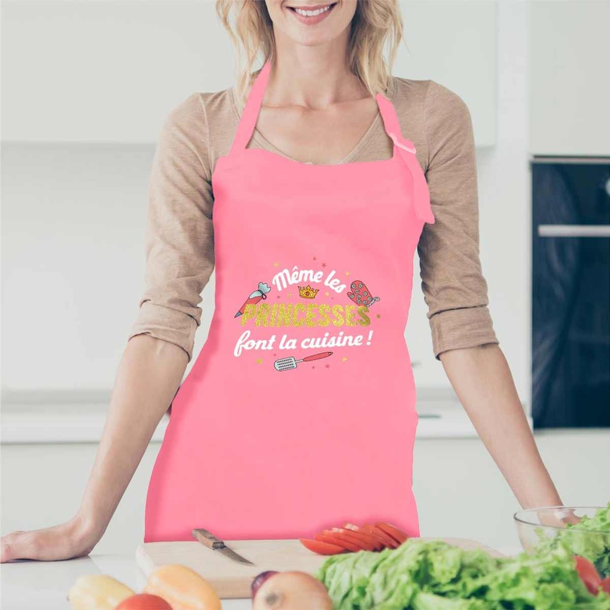 Tablier femme M�me les princesses font la cuisine !