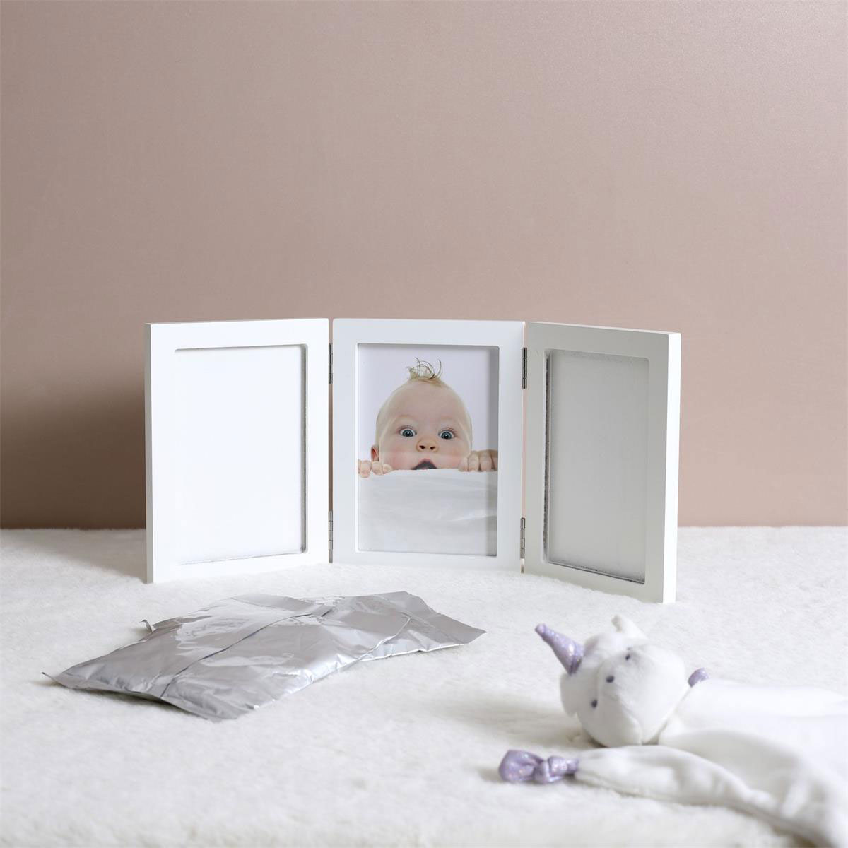 Cadre photo avec empreintes b�b�