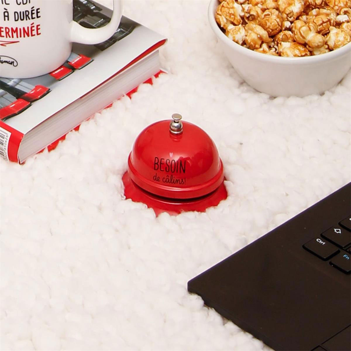 Sonnette de Table rouge en mtal - Besoin de Clins