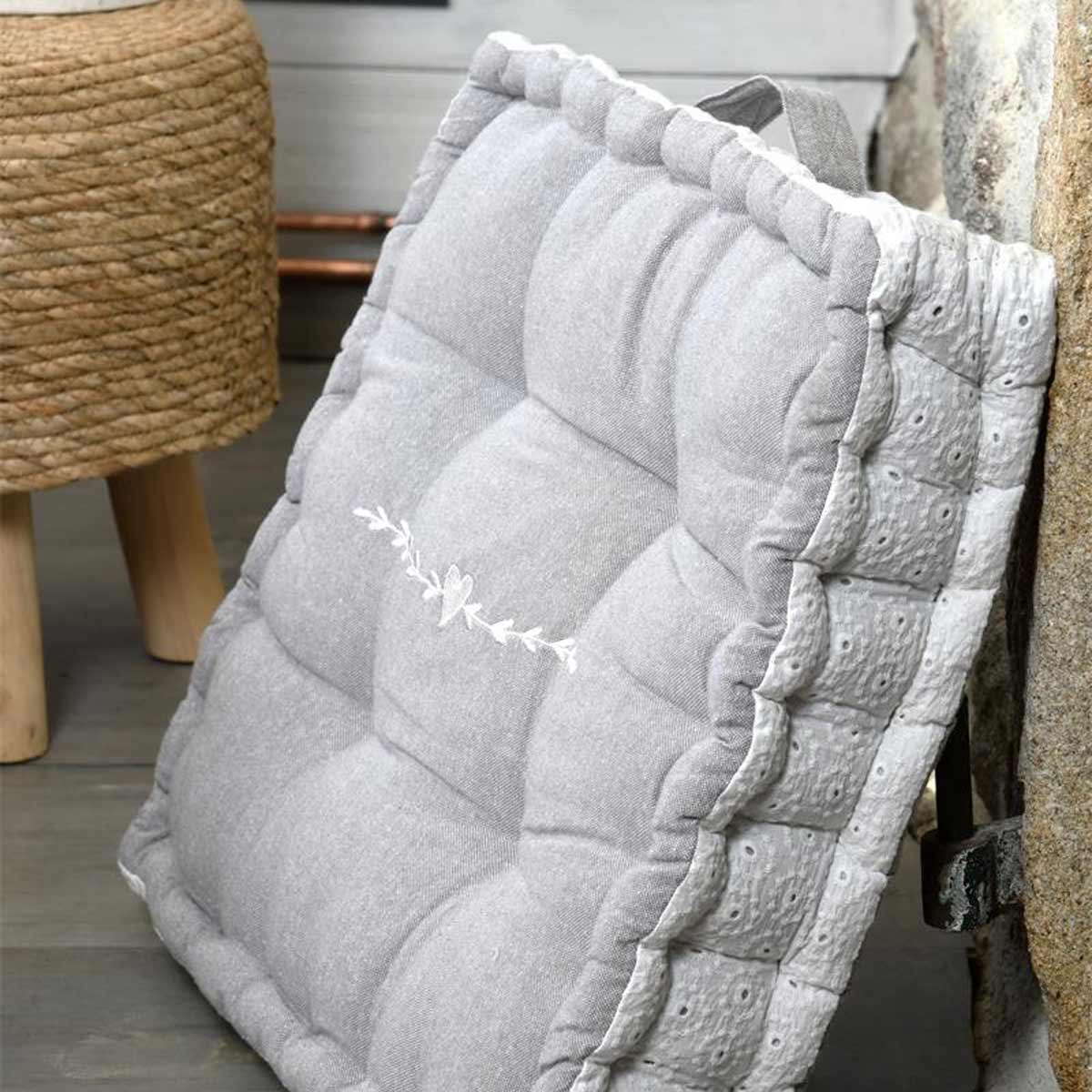 Coussin de sol Scarlet  Motif Oiseaux et Nature