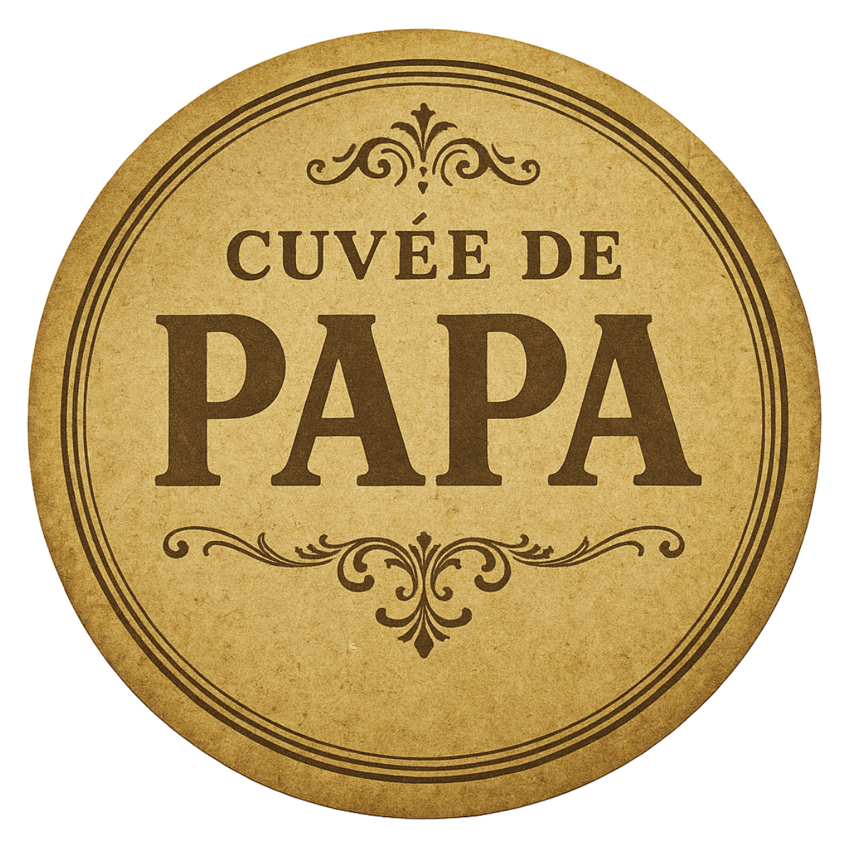 Verre avec sous-verre cuve de papa  CBKration