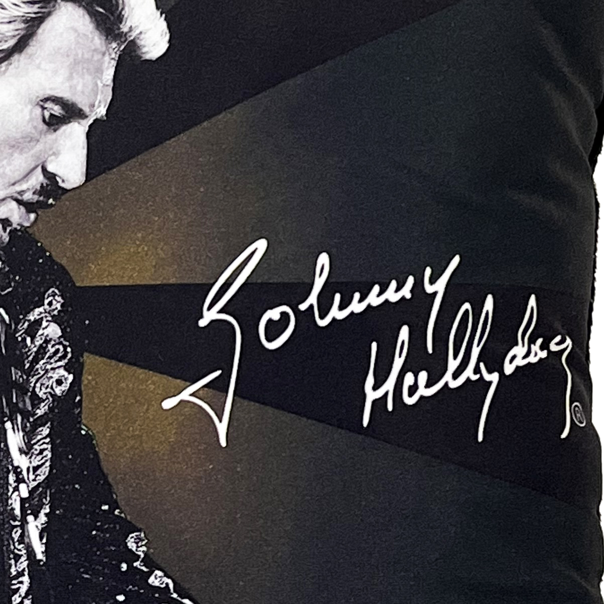 Housse de couette personnalisée Johnny Hallyday - Noir - 220x240cm
