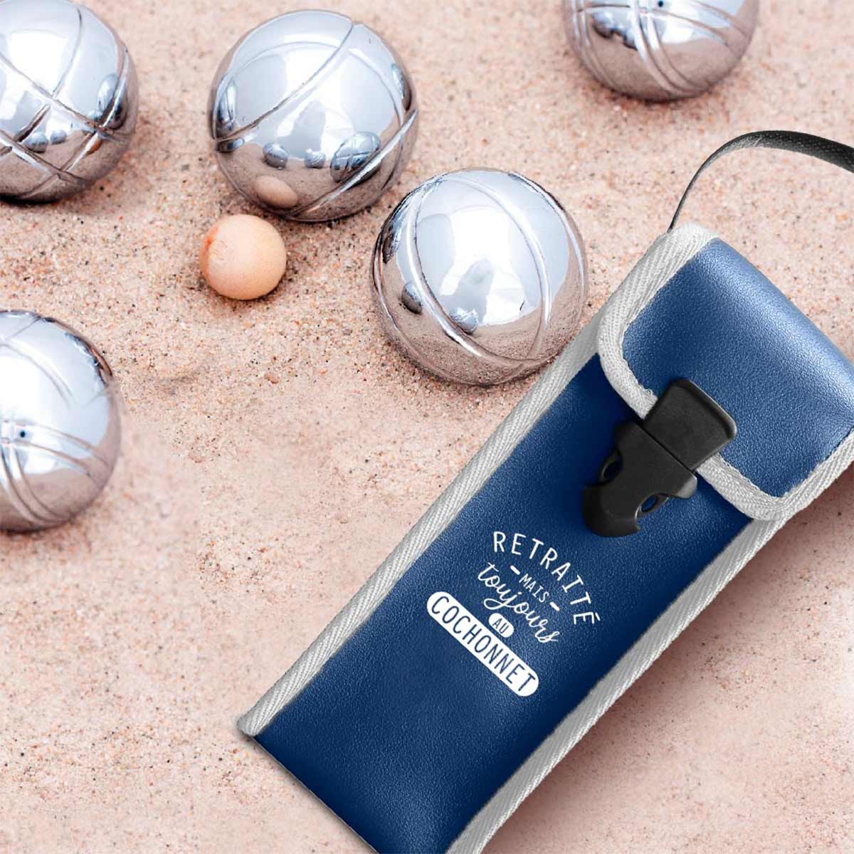 Sacoche retrait pour boules de ptanque