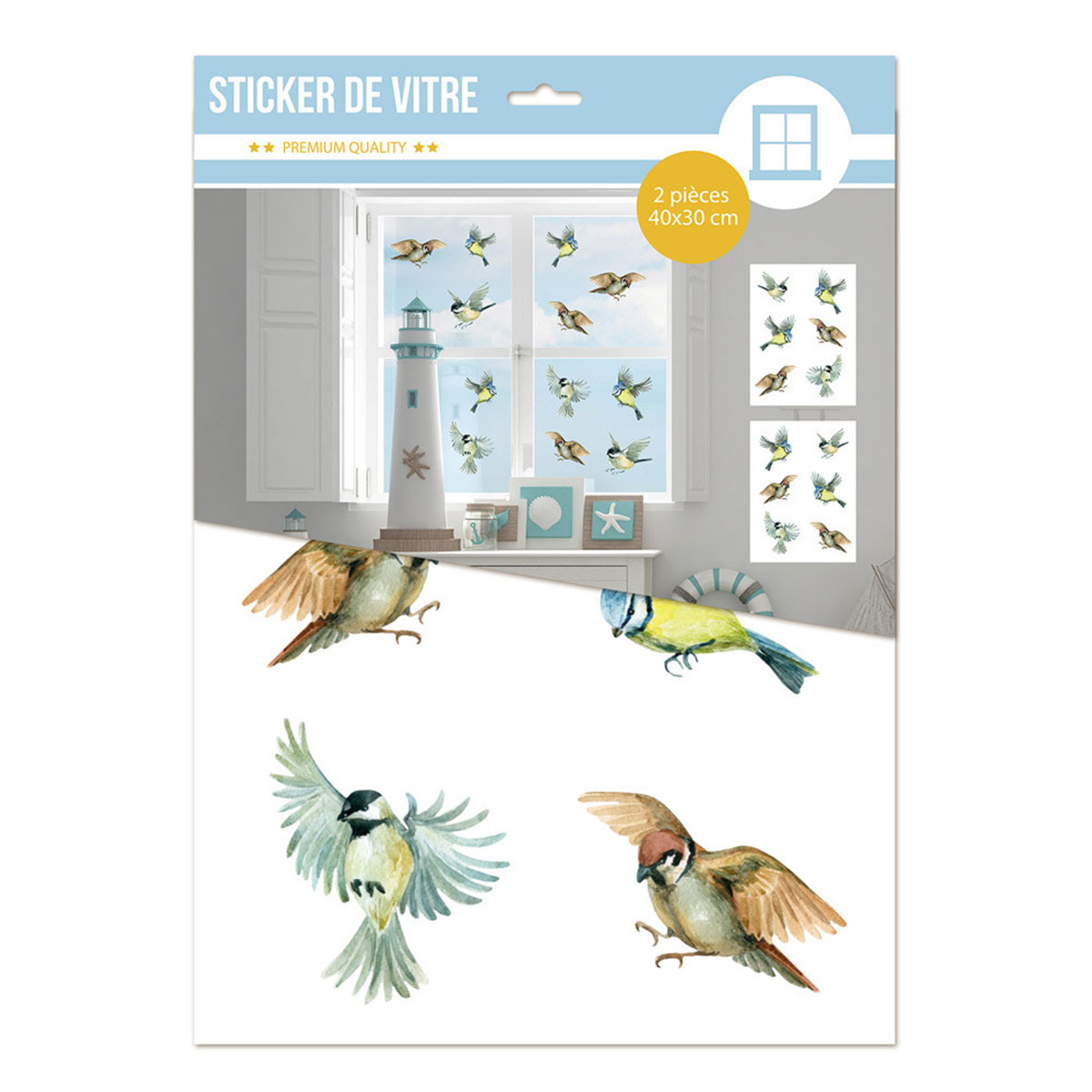 Stickers de vitres Oiseaux