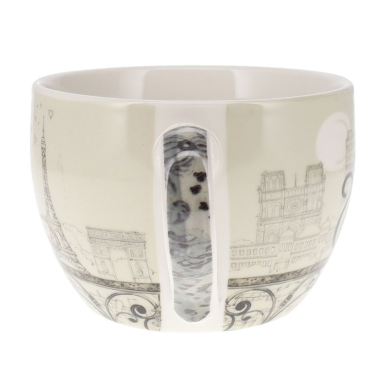 Bol en porcelaine chats amoureux � Paris 500 ml