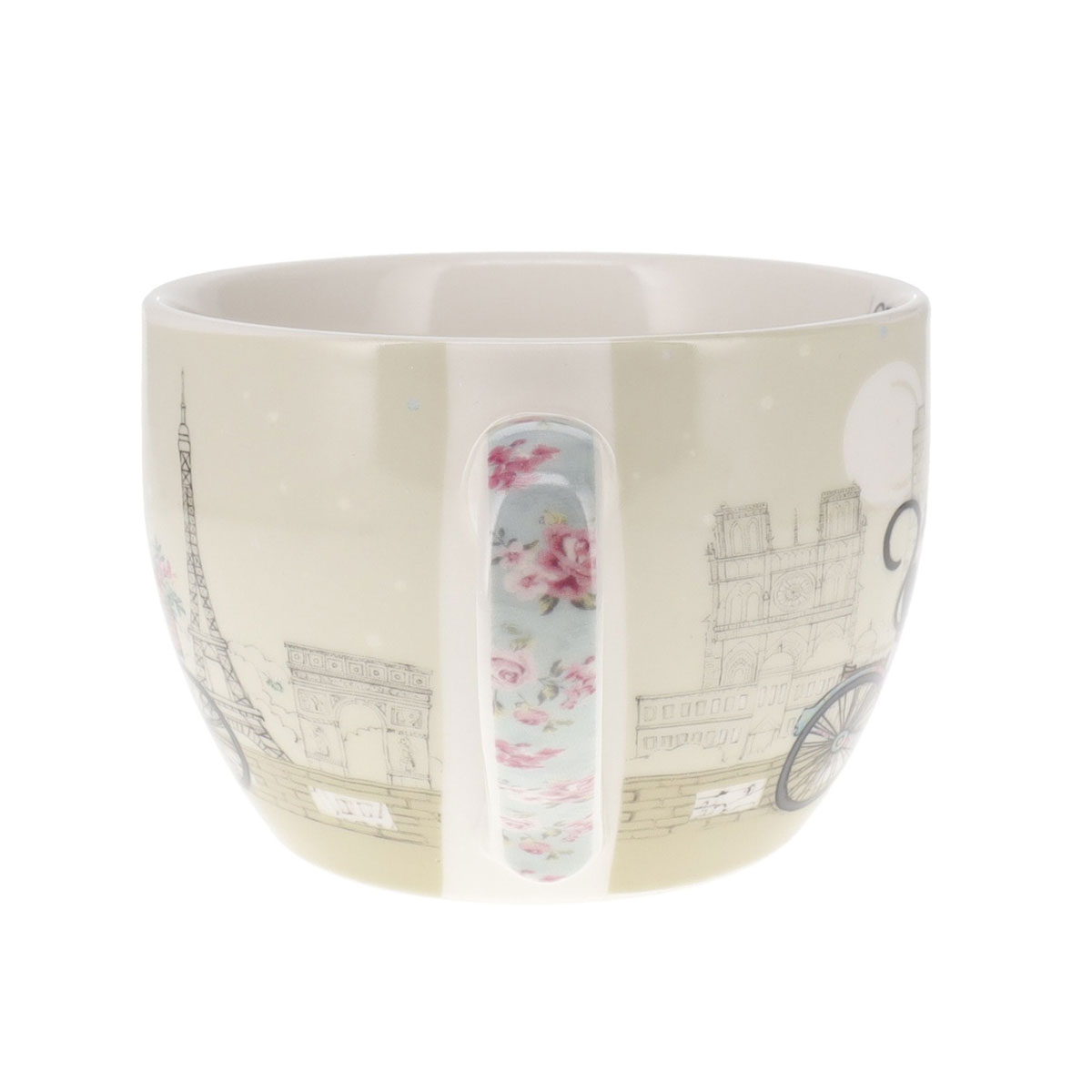 Bol en porcelaine chat � v�lo � Paris 500 ml