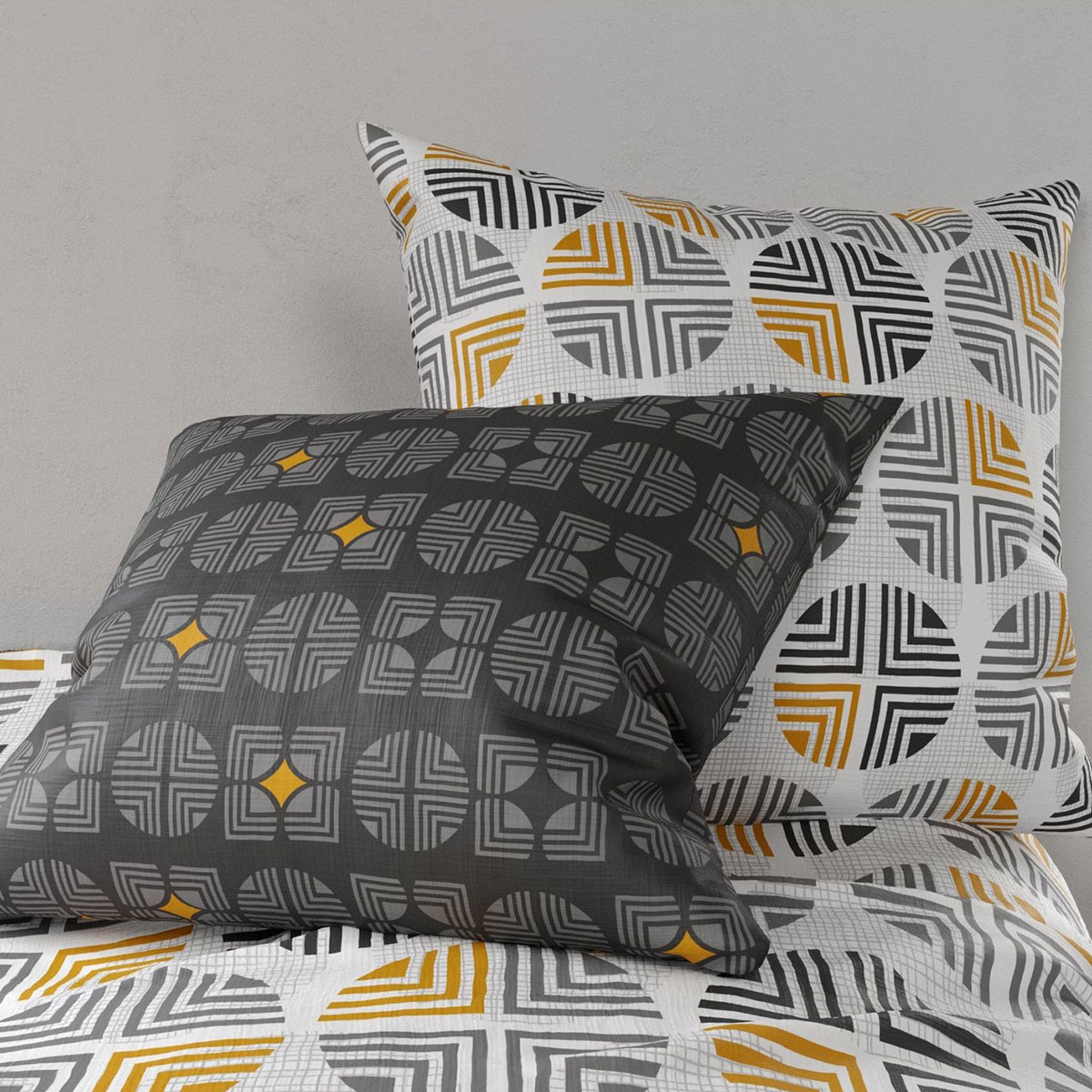 Housse de couette Arturo et 2 taies 220 x 240 cm