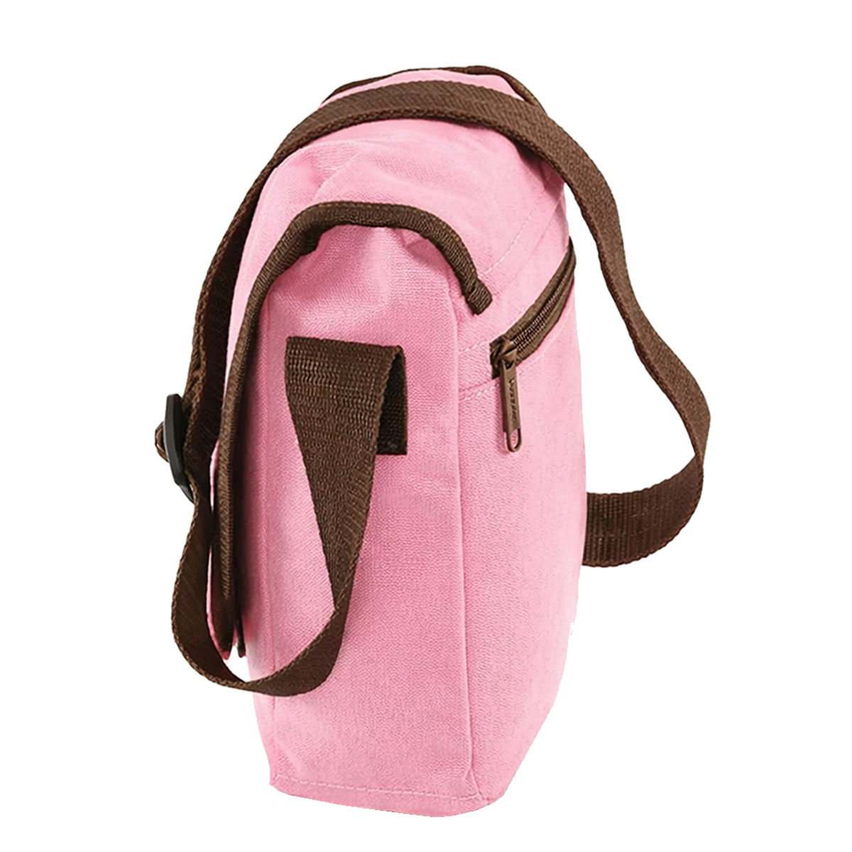 Petite sacoche bandouli�re rose chocolat Bag Base 23 cm