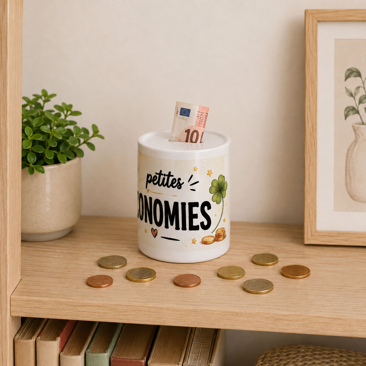 Tirelire mes petites �conomies cochon porte-bonheur