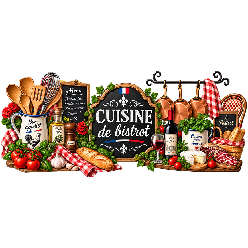 Pot � ustensiles cuisine de bistrot en c�ramique 13 cm
