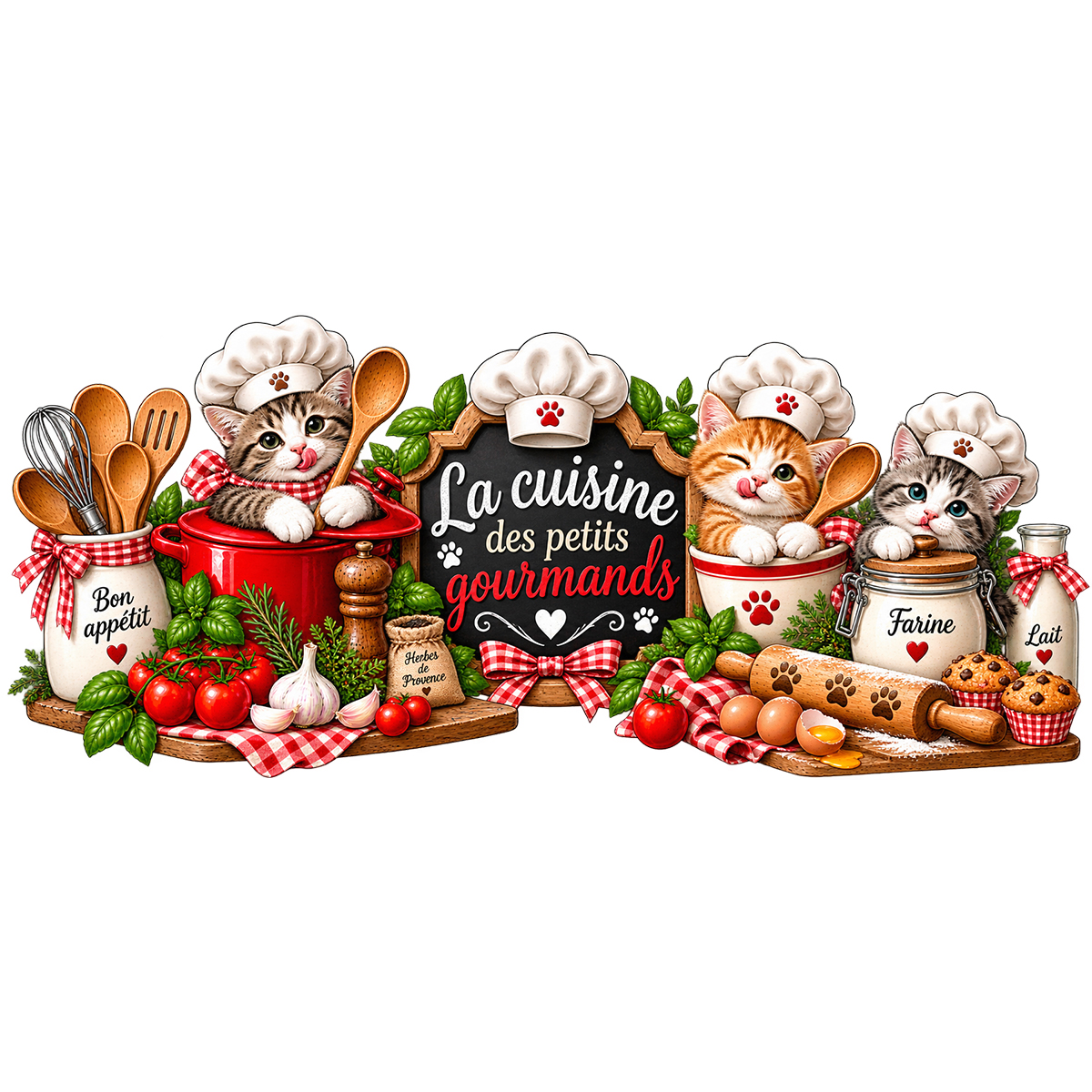 Pot � ustensiles chats La cuisine des petits gourmands