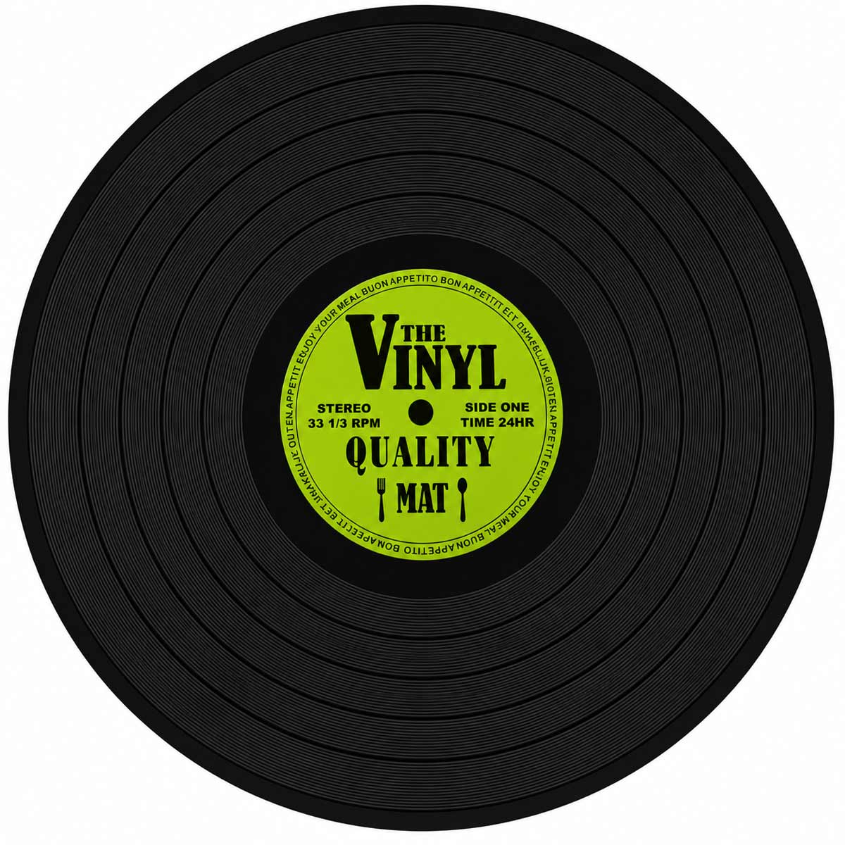 Lot de 4 sets de table disques vinyle
