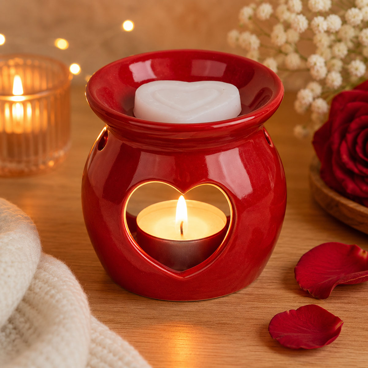 Br�le-Parfum C�ur Rouge en C�ramique
