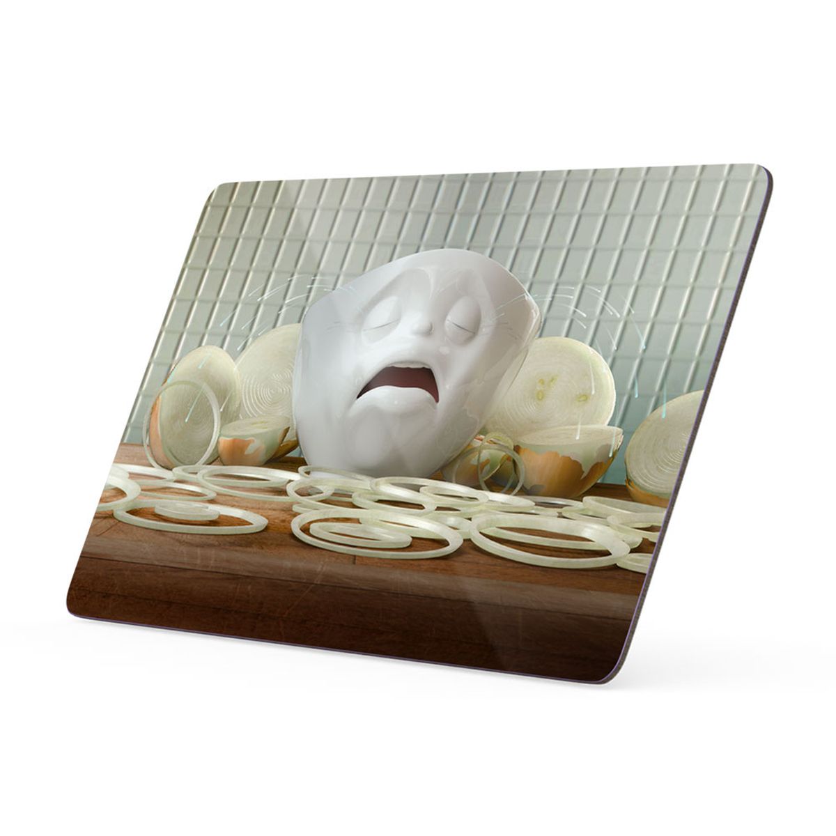 Planchette  djeuner ou  tartiner Tassen - Don't cry