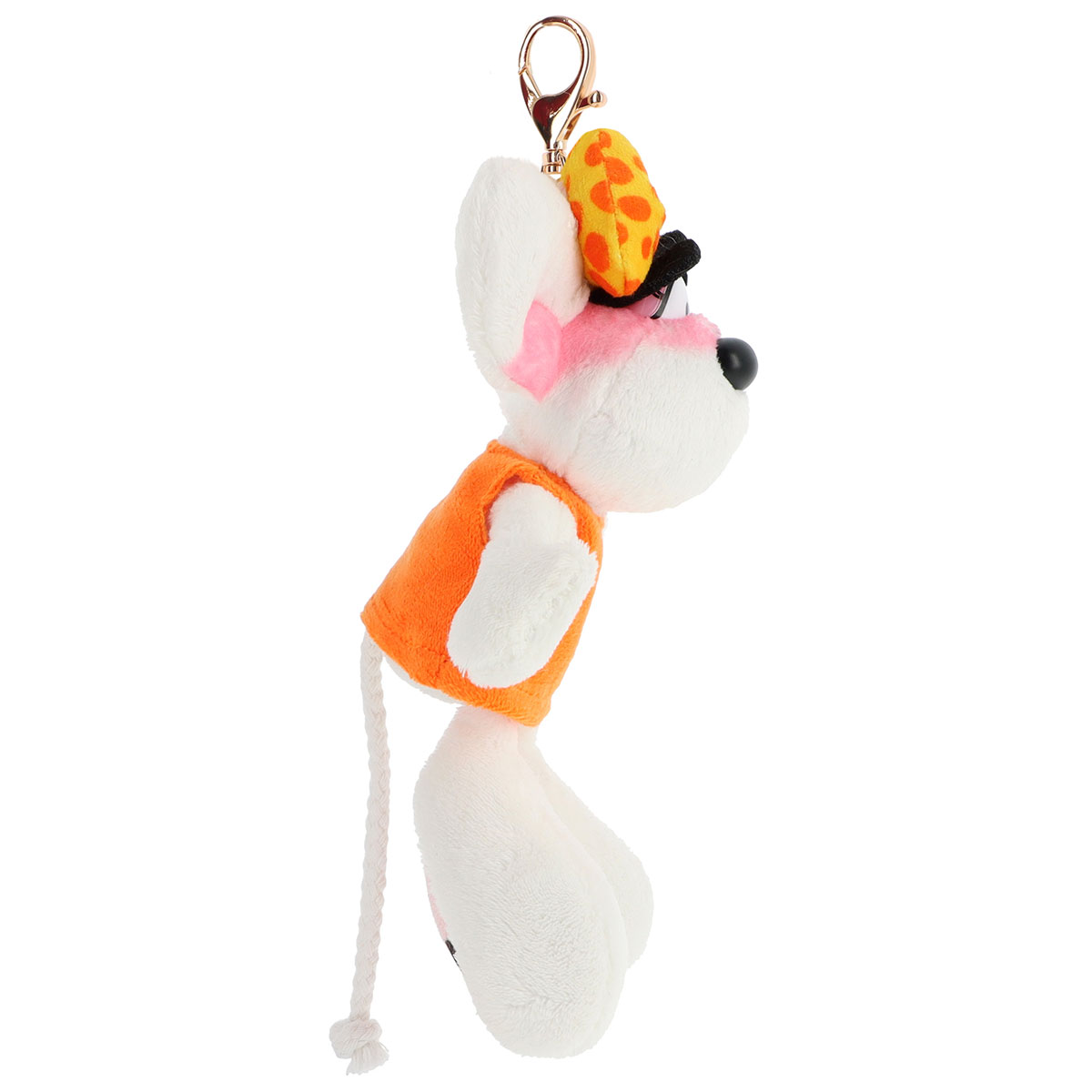 Porte-cls peluche Diddlina en robe orange  15 cm
