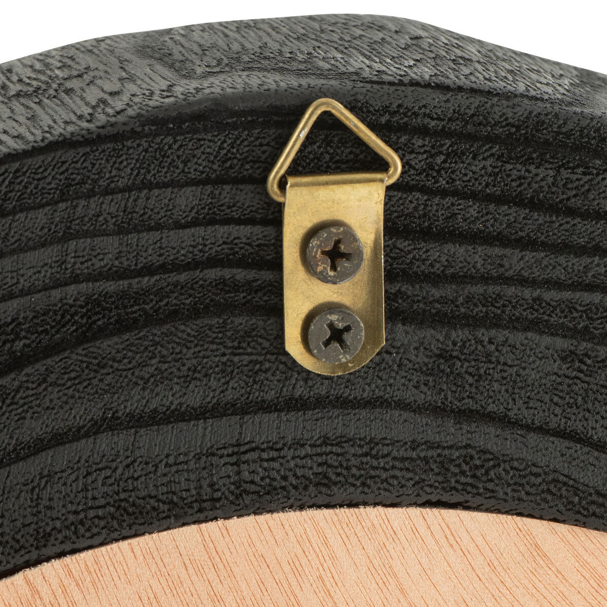 Miroir irrgulier en bois noir 40 cm