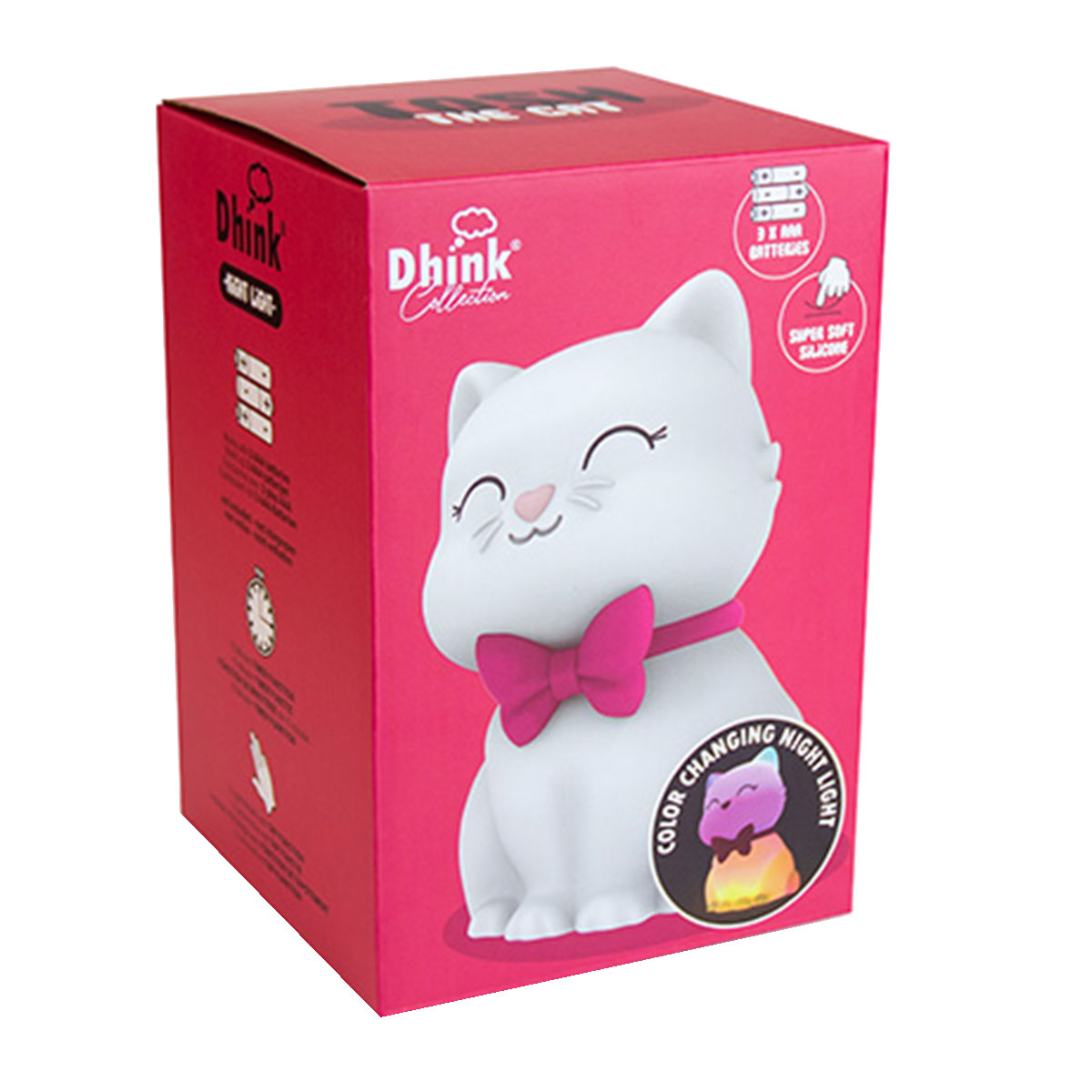 Veilleuse Led souple en silicone - Lili la chatte