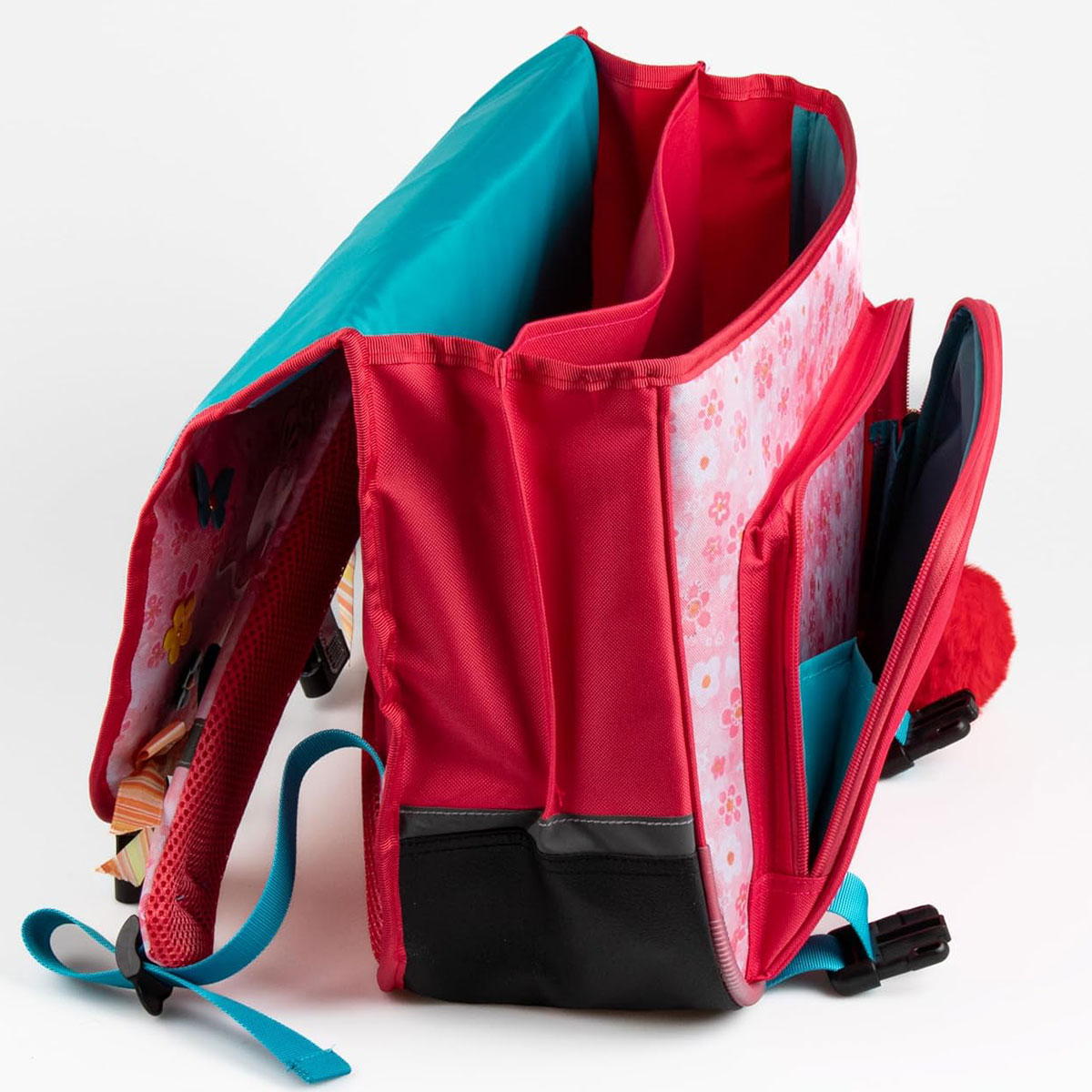 Cartable scolaire diddl et diddlina rose 38 cm