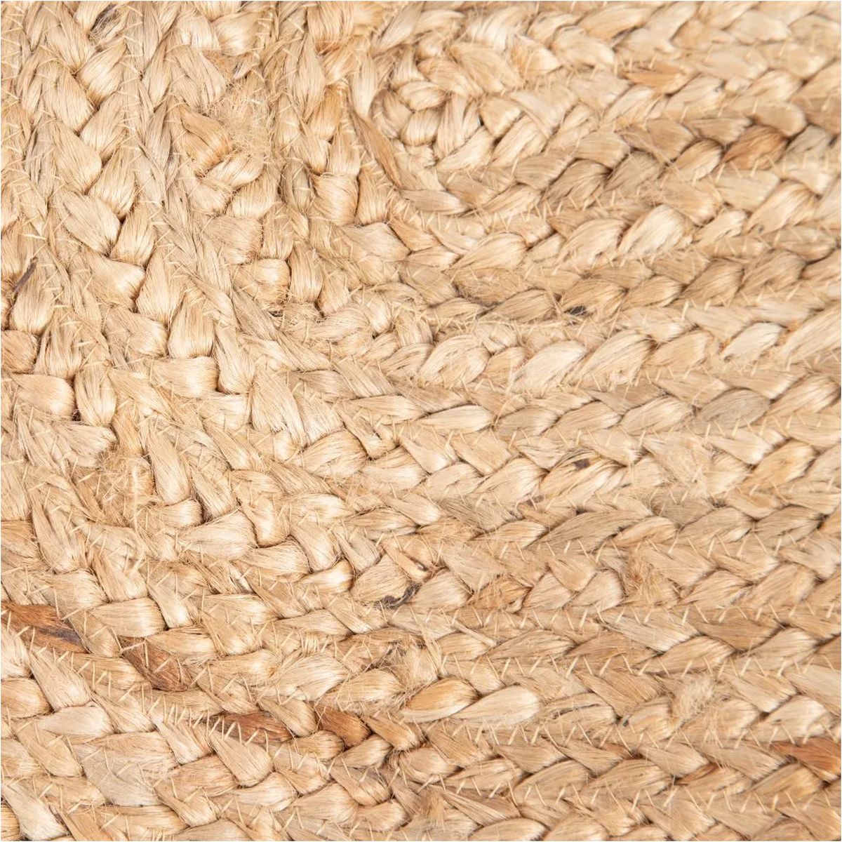 Tapis Ethnique rond en jute naturelle 180 x 120 cm