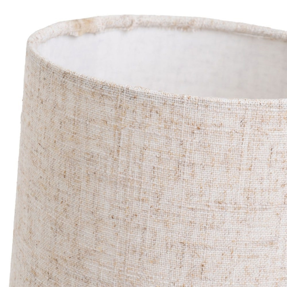 Lampe en bois et abat-jour en lin  style naturel