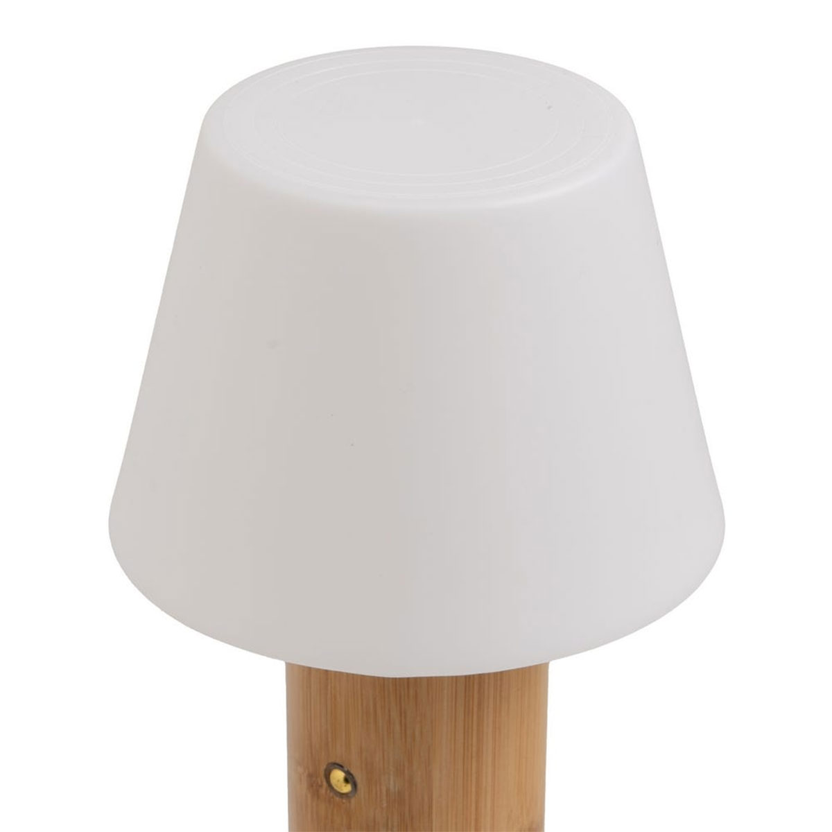 Lampe LED en bambou naturel  3 tons de lumire