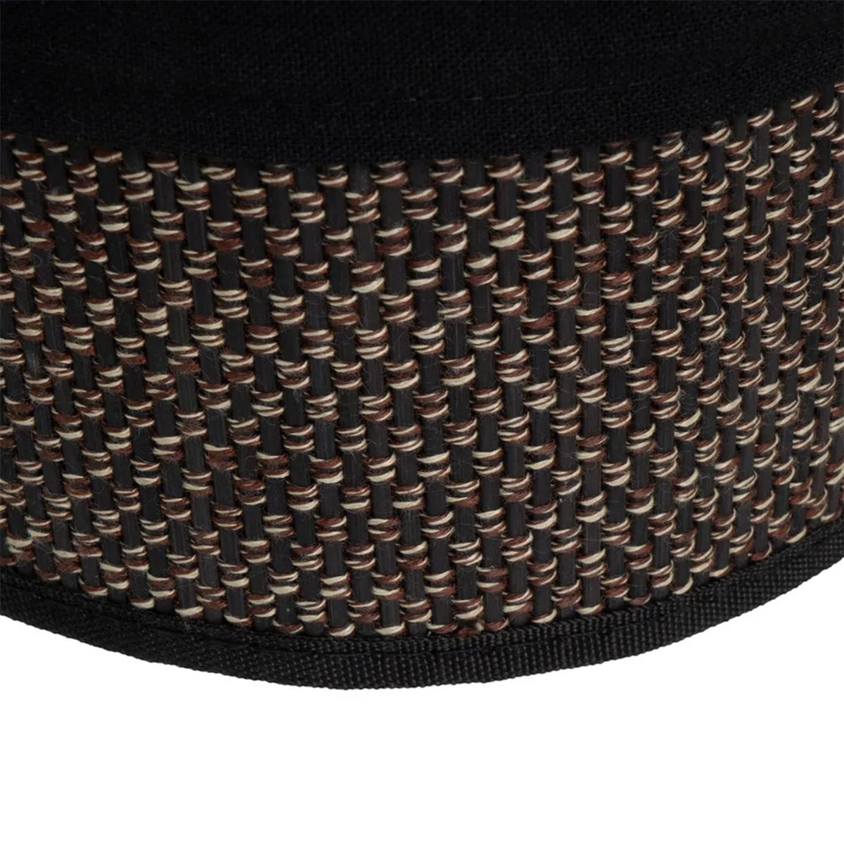 Set de 4 paniers de rangement bambou et tissu noir