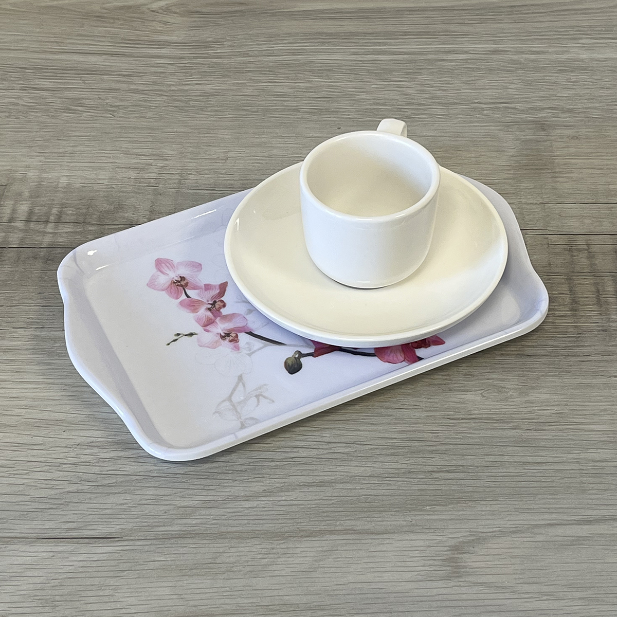 Mini Plateau en mlamine orchide