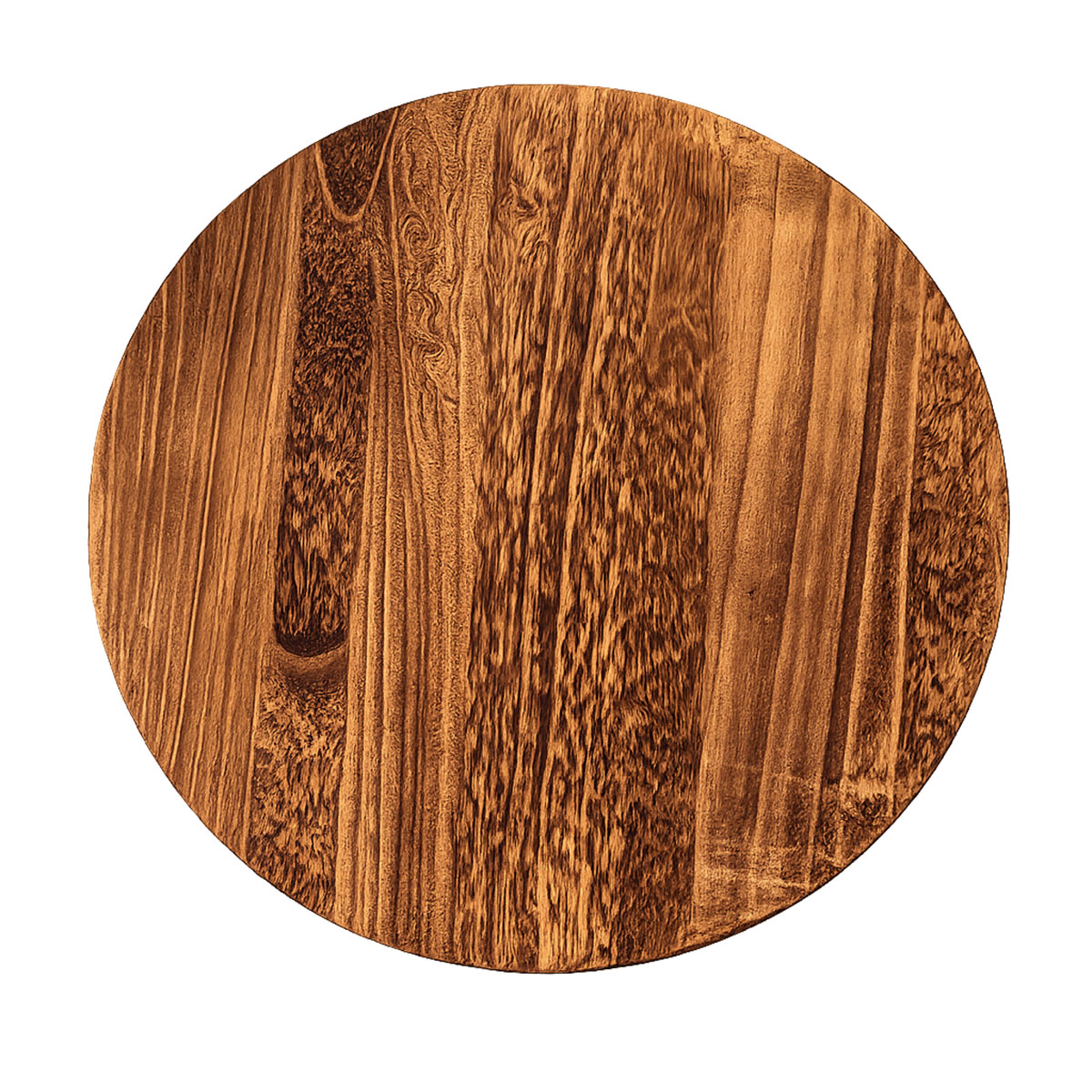 Table d'appoint ronde en bois de paulownia 50 cm