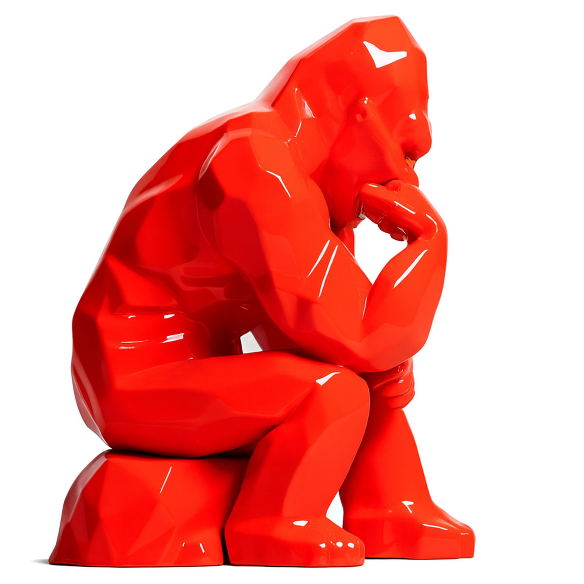 Figurine Orlinski � Kong Penseur Rouge