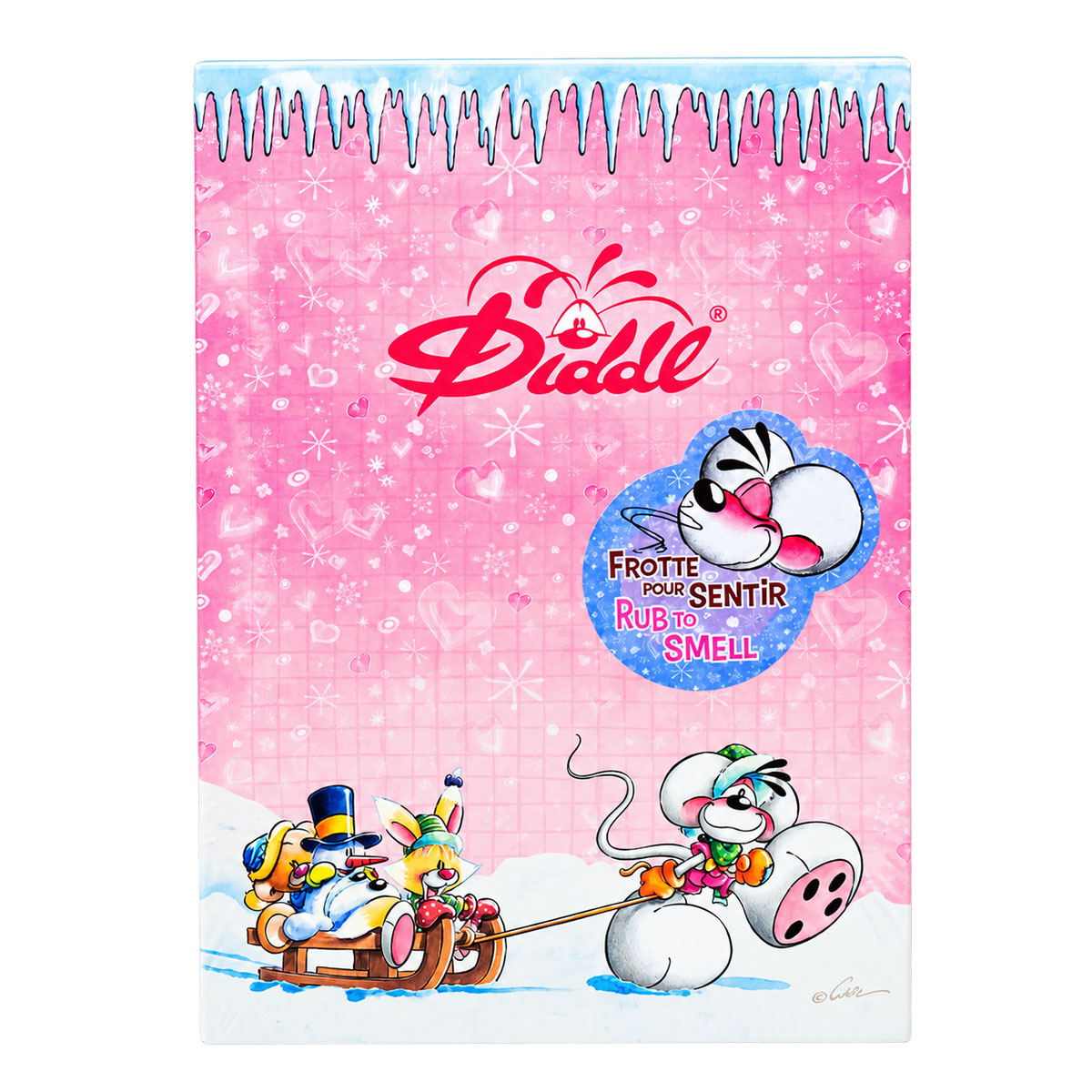 Bloc-notes Diddl hiver parfum� A5 � 1 seul carnet al�atoire