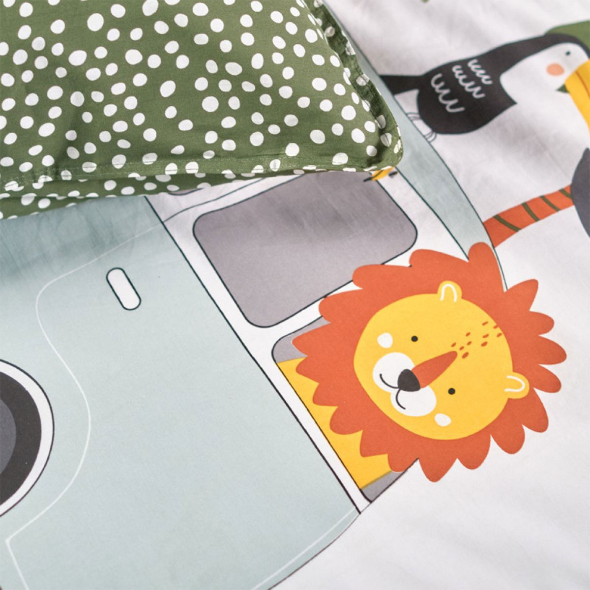 Parure de lit enfant Happy Jungle  140 x 200 cm