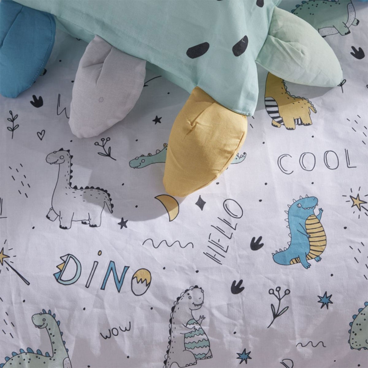 Parure de lit enfant Funny Dinosaure  140 x 200 cm