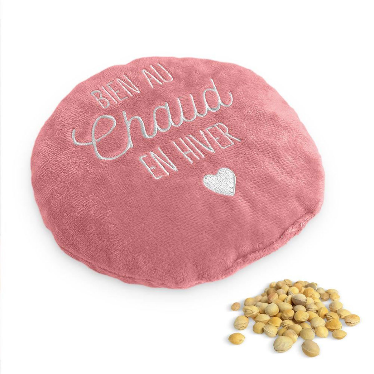 Bouillotte noyaux de cerise  Bien au chaud  17 x 17 cm