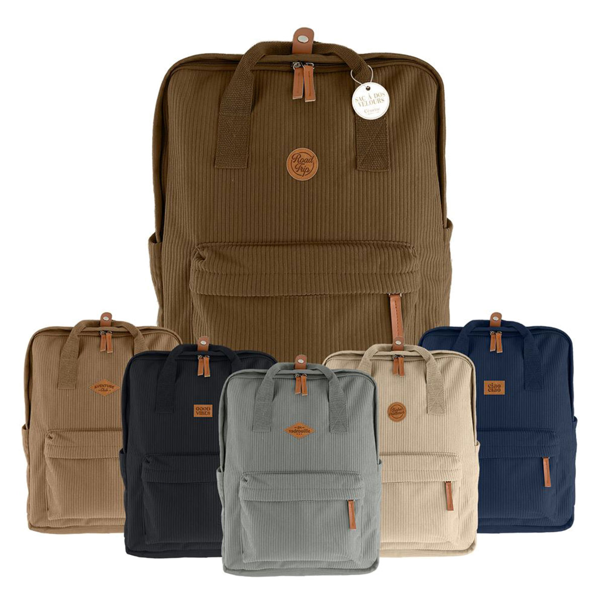 Sac � dos effet c�tel� beige