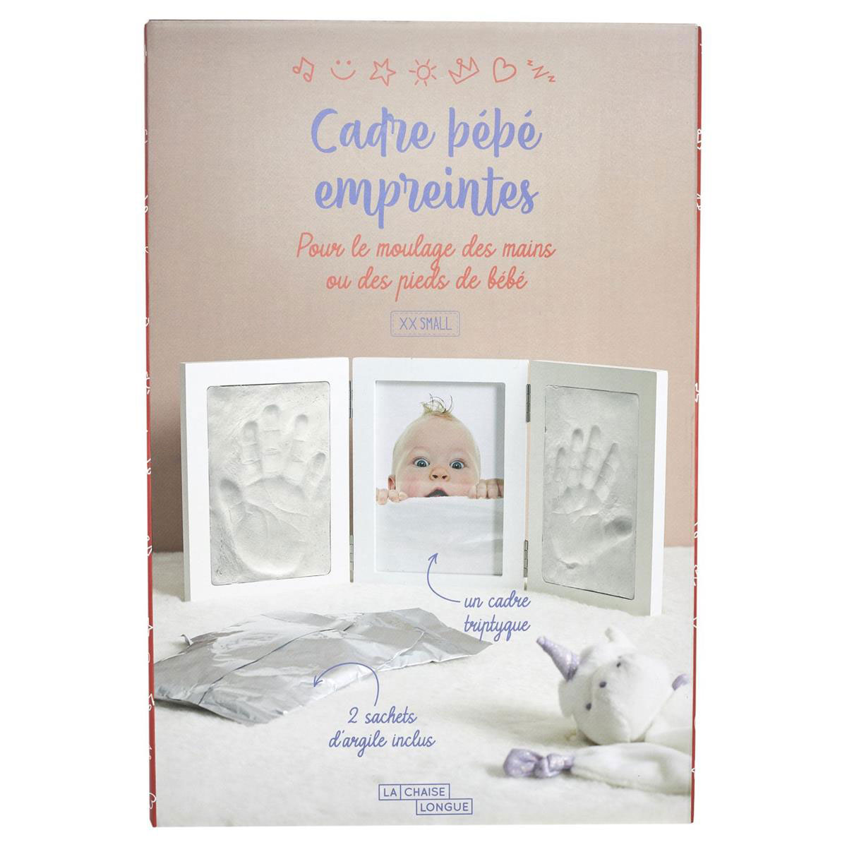 Cadre photo avec empreintes b�b�