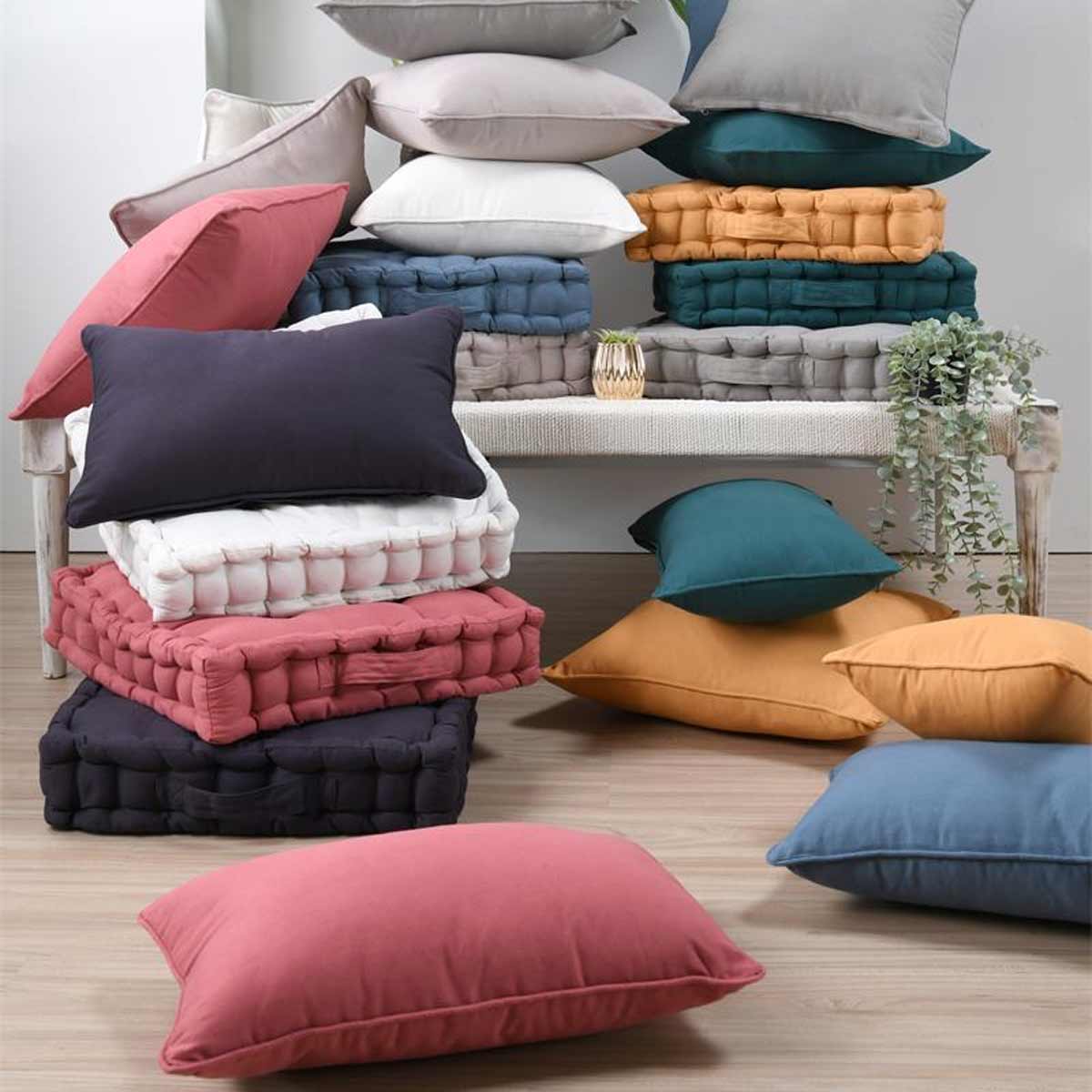 Coussin de Sol Oxford Grenache  40 cm