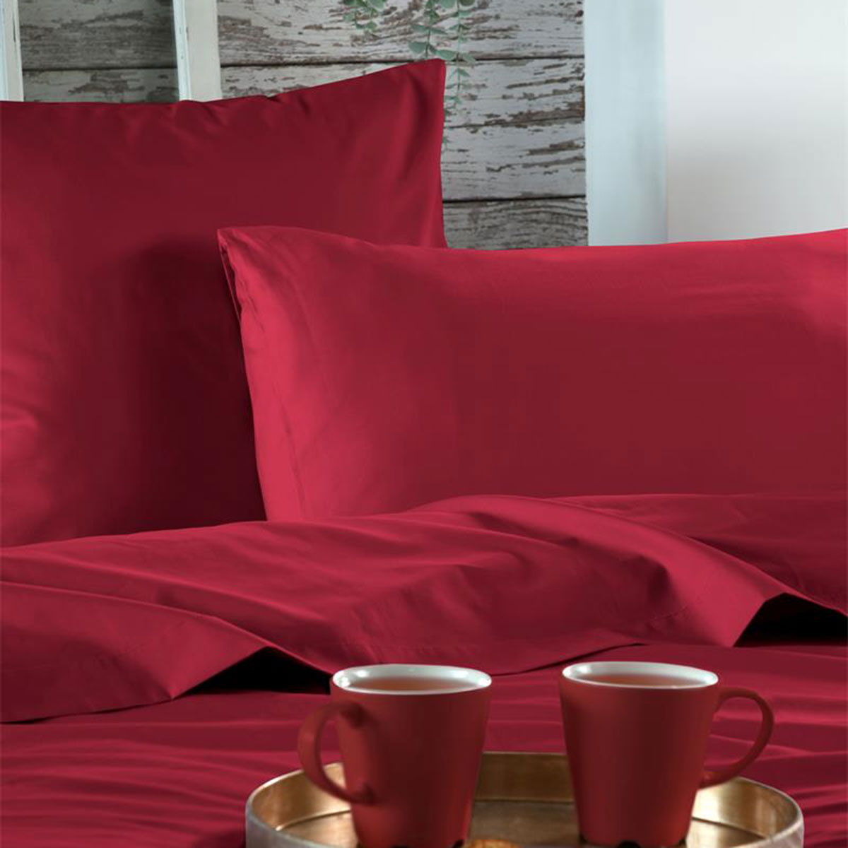 Taie de traversin lyse 45 x 185 cm en percale de coton
