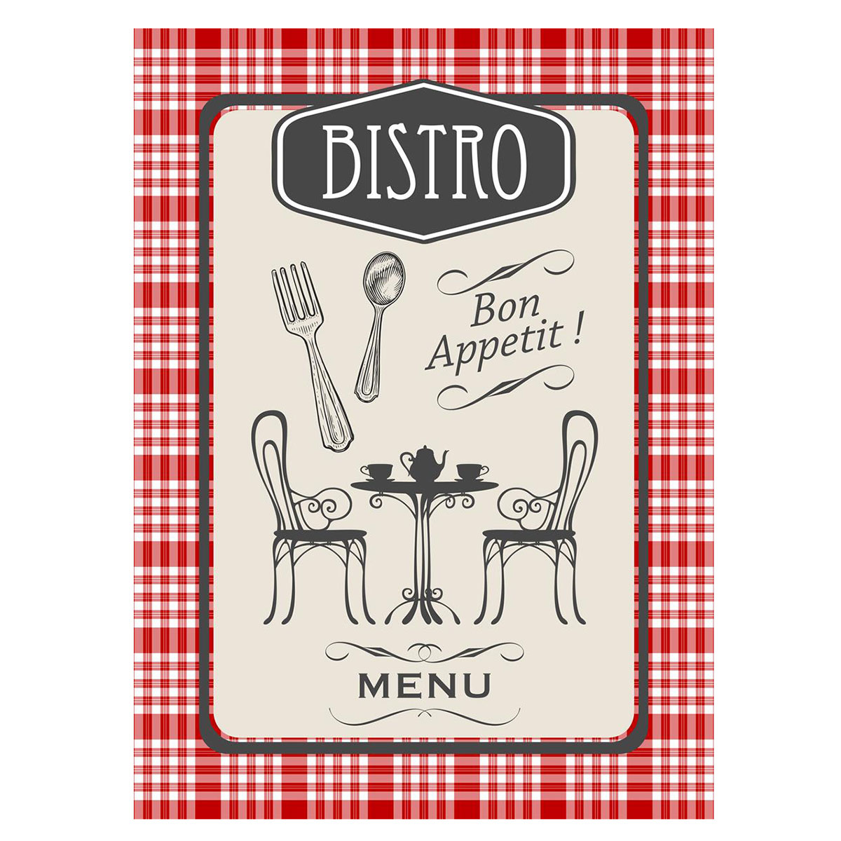 Lot de 3 torchons Bistro  50 x 70 cm  Fabriqu au Portugal