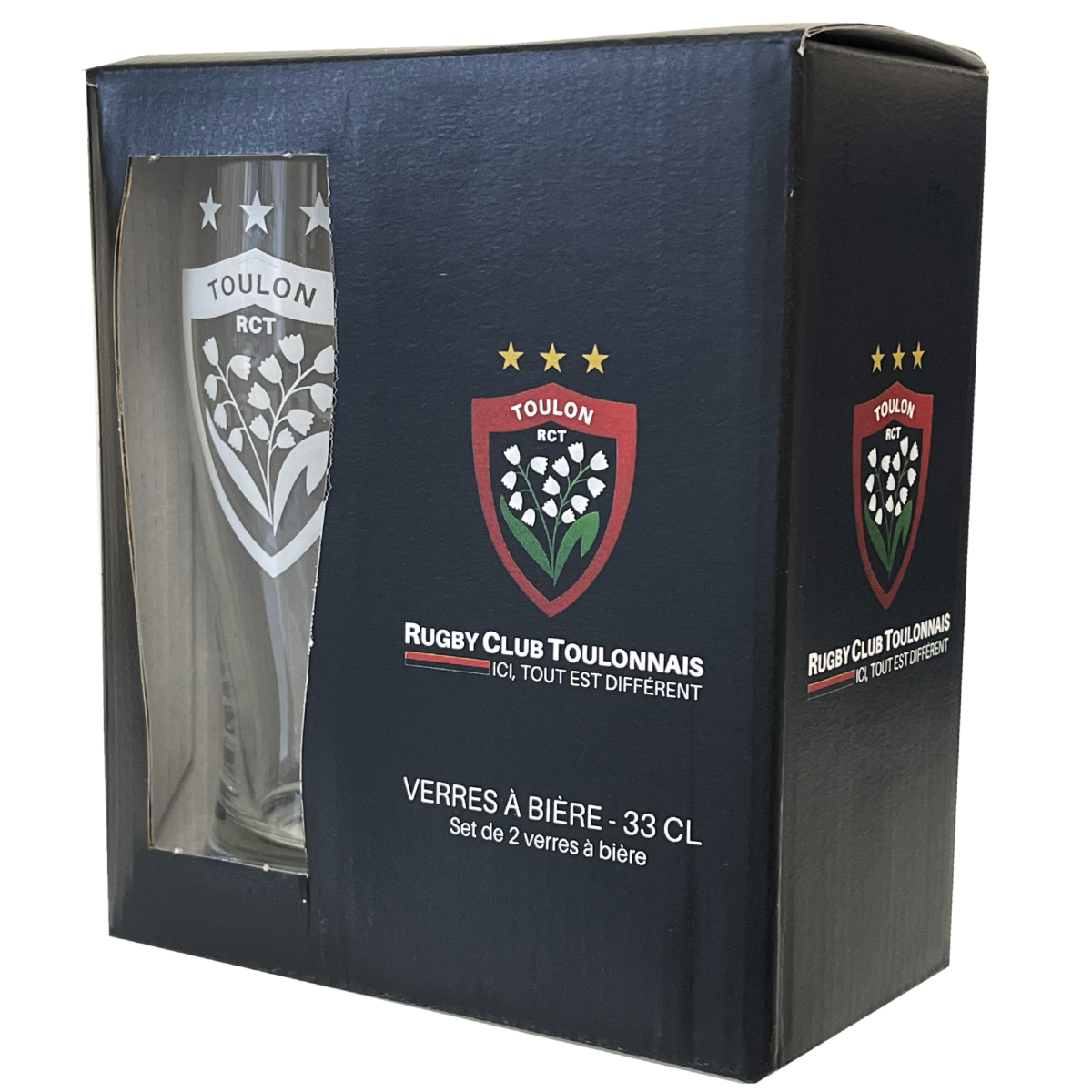 Verres  Bire Rugby Club Toulonnais en set de 2