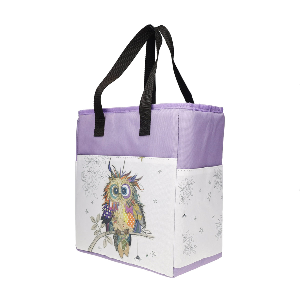 Sac isotherme chouette violet Kiub 26 x 14,5 x 28,5 cm